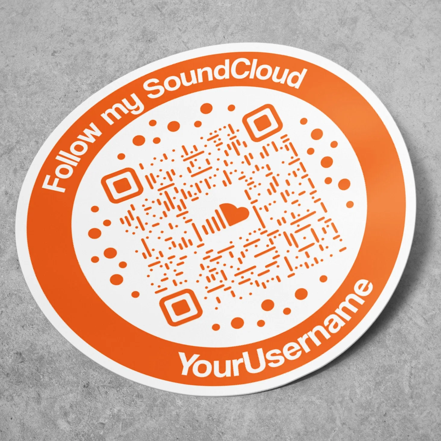 SoundCloud Circle QR sticker