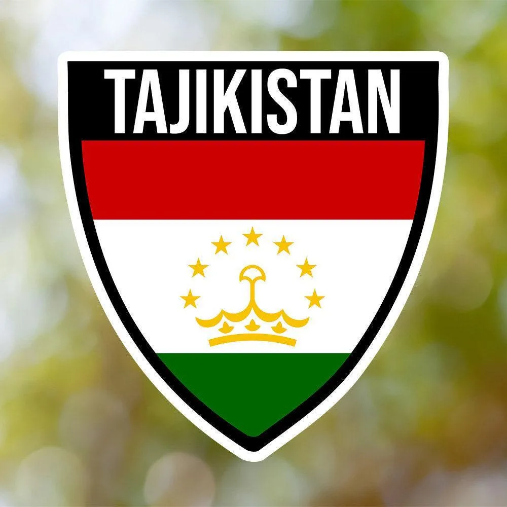 Tajikistan Shield Sticker