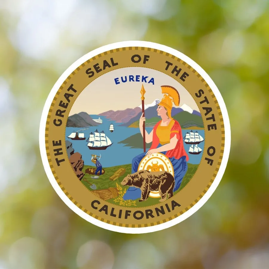 California State Seal Sticker