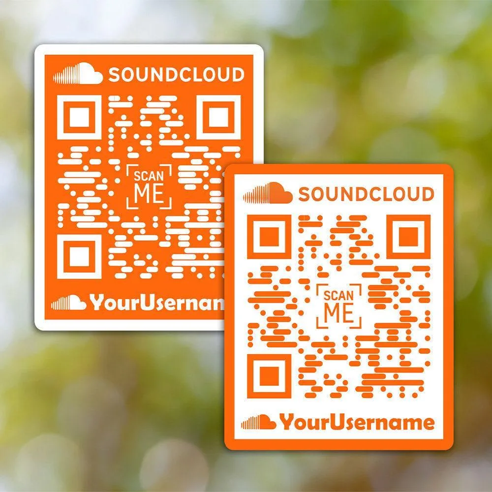SoundCloud Square QR sticker