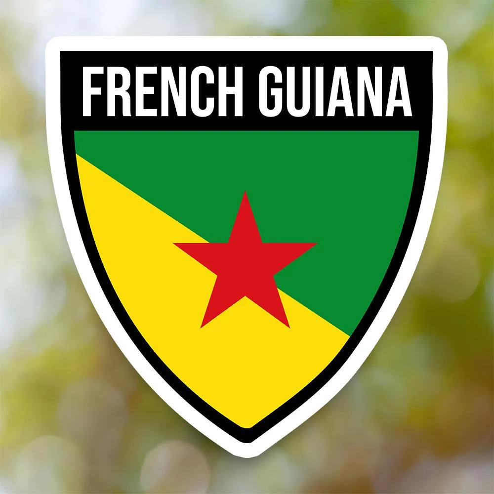 French Guiana Shield Sticker