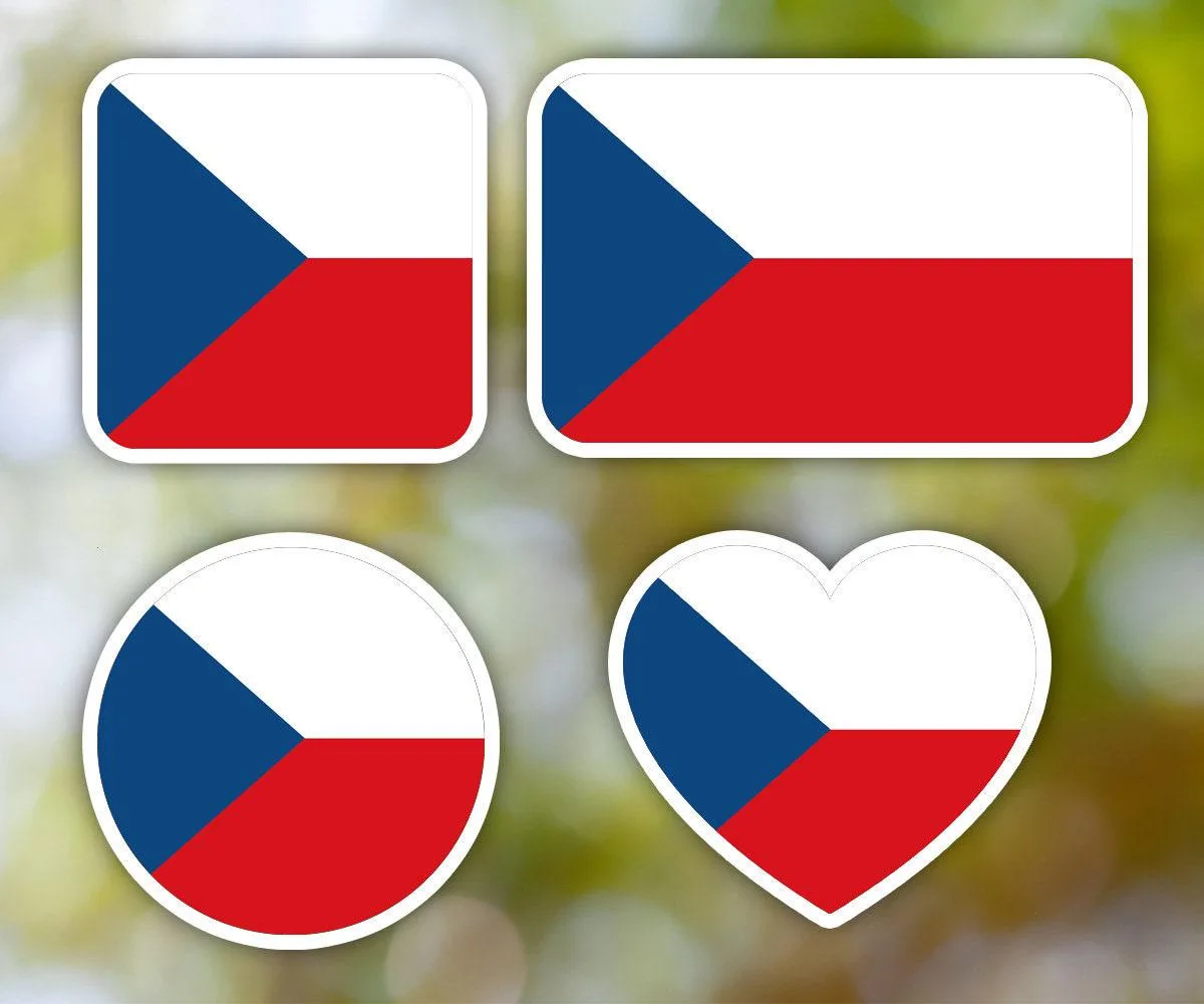 Czech Republic Geometric Sticker