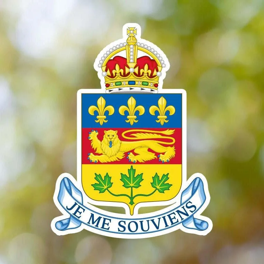 Canada Quebec Coat Of Arms Sticker