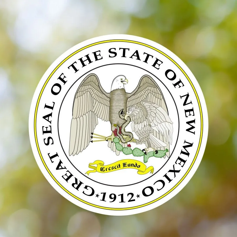 New Mexico State Seal Sticker