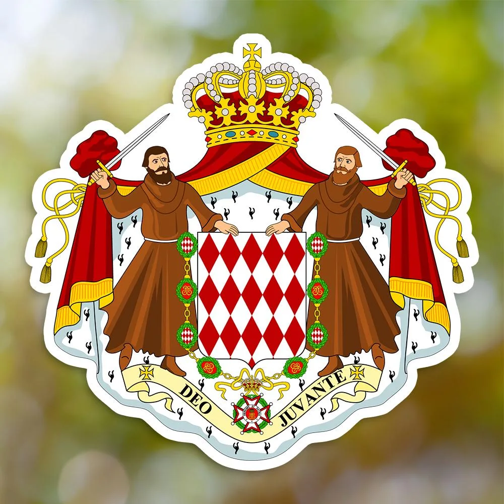 Monaco Coat Of Arms Sticker