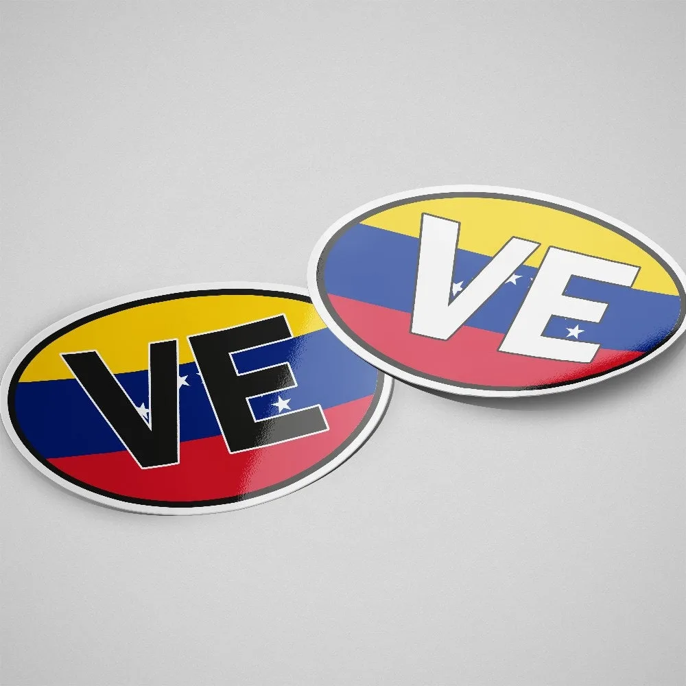 Venezuela Sticker Oval Flag