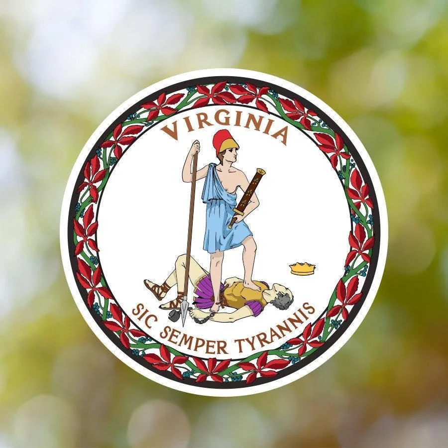 Virginia State Seal Sticker