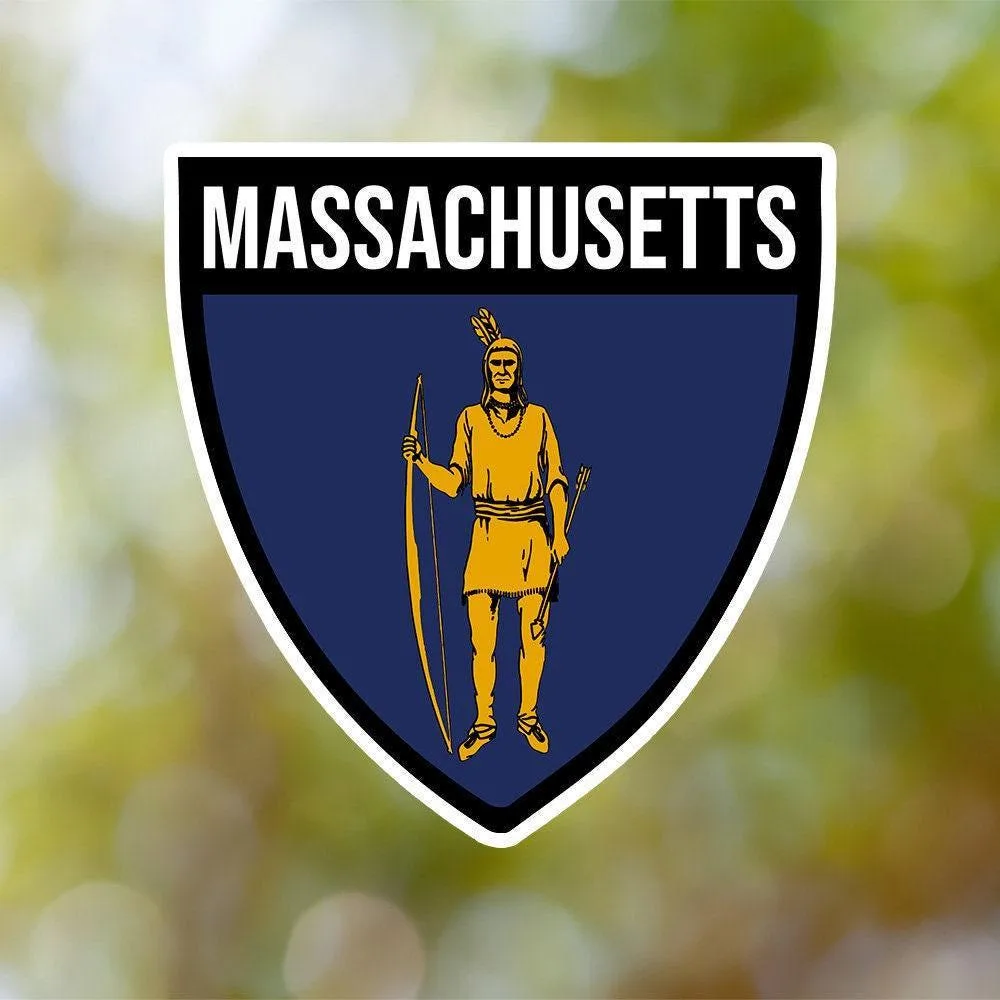 Massachusetts Shield Sticker