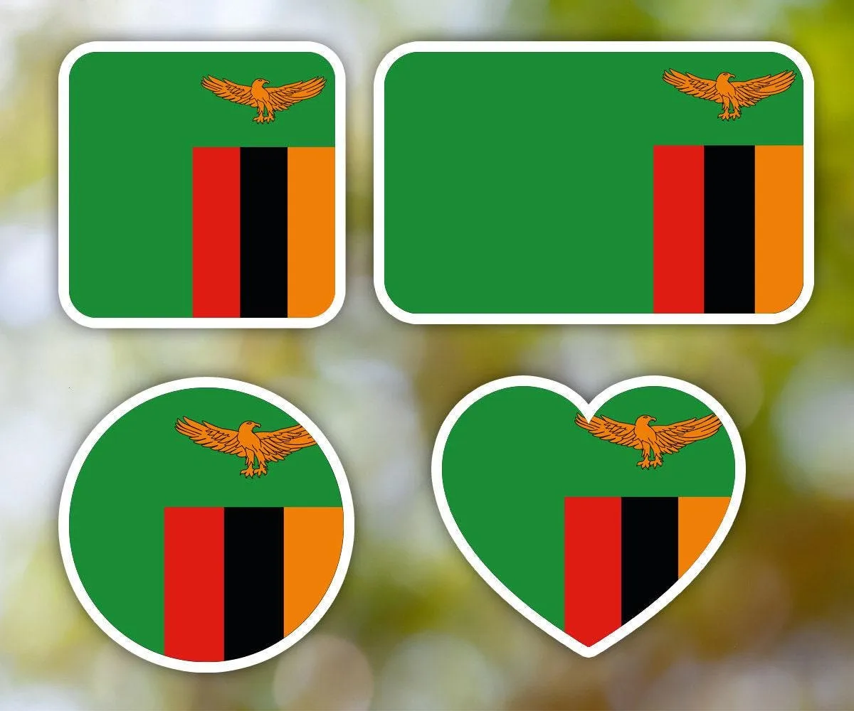 Zambia Geometric Sticker