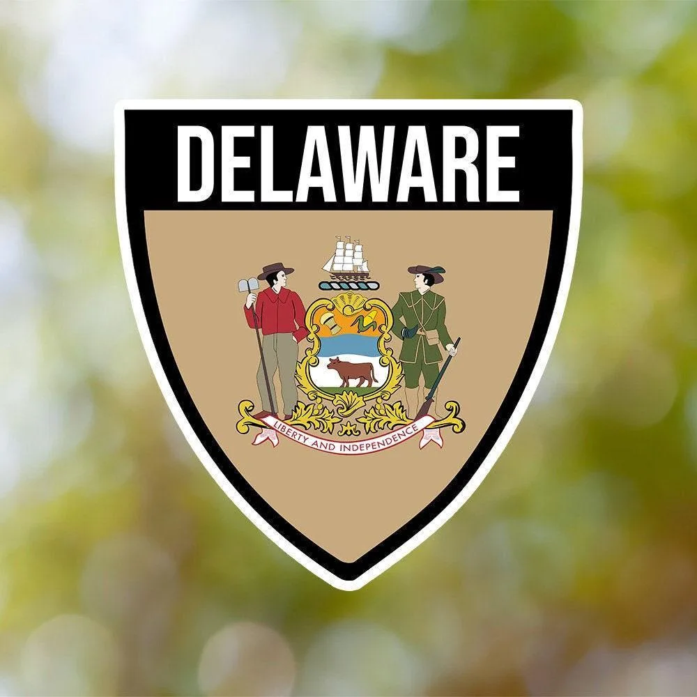 Delaware Shield Sticker