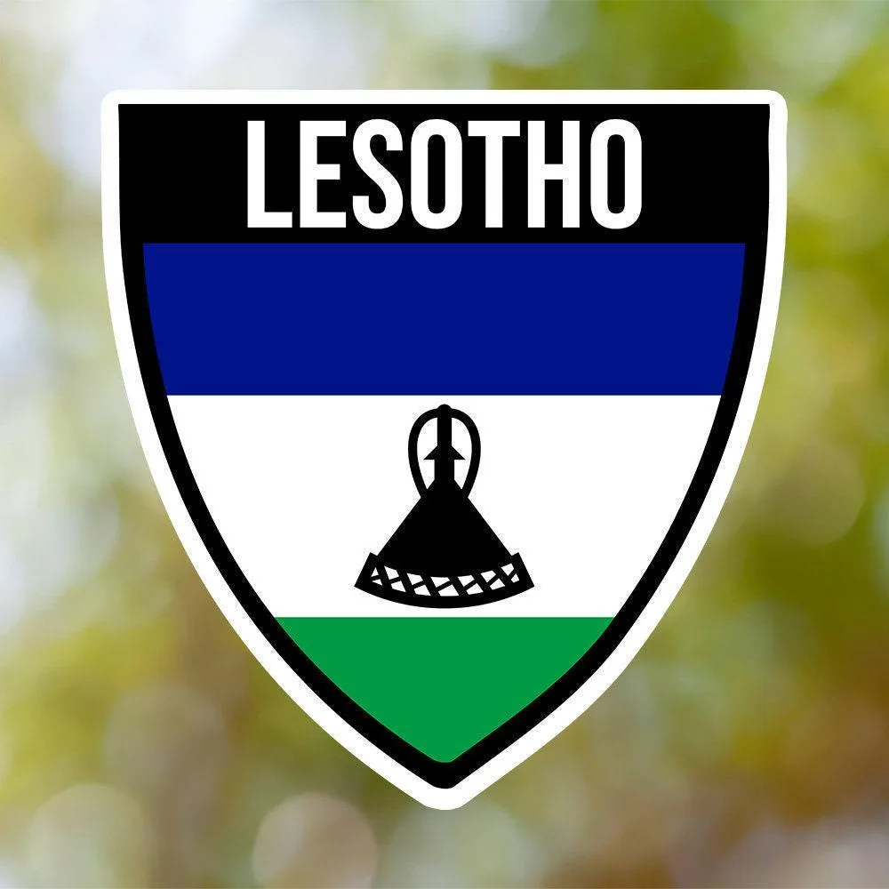 Lesotho Shield Sticker