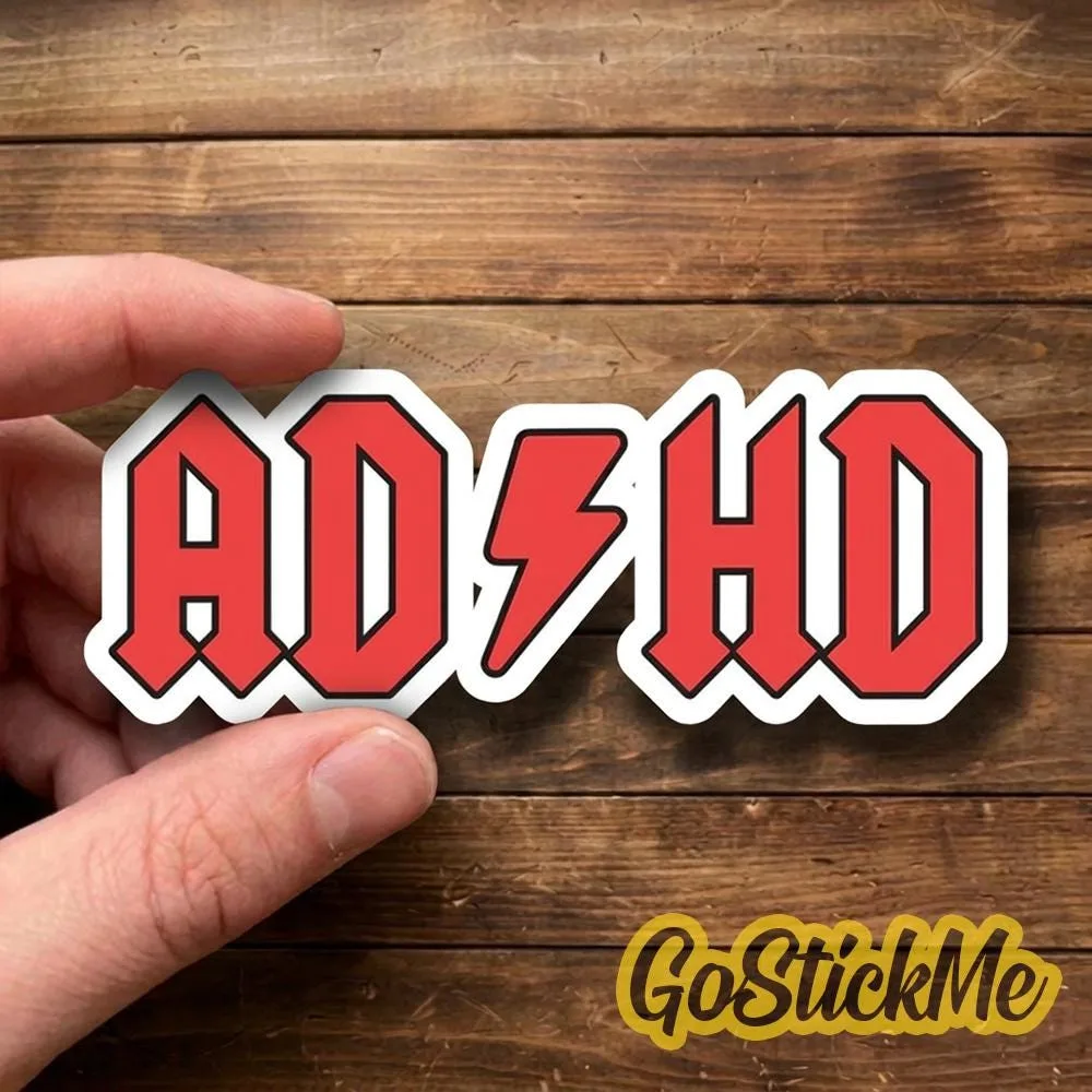 ADHD Rock Meme Sticker