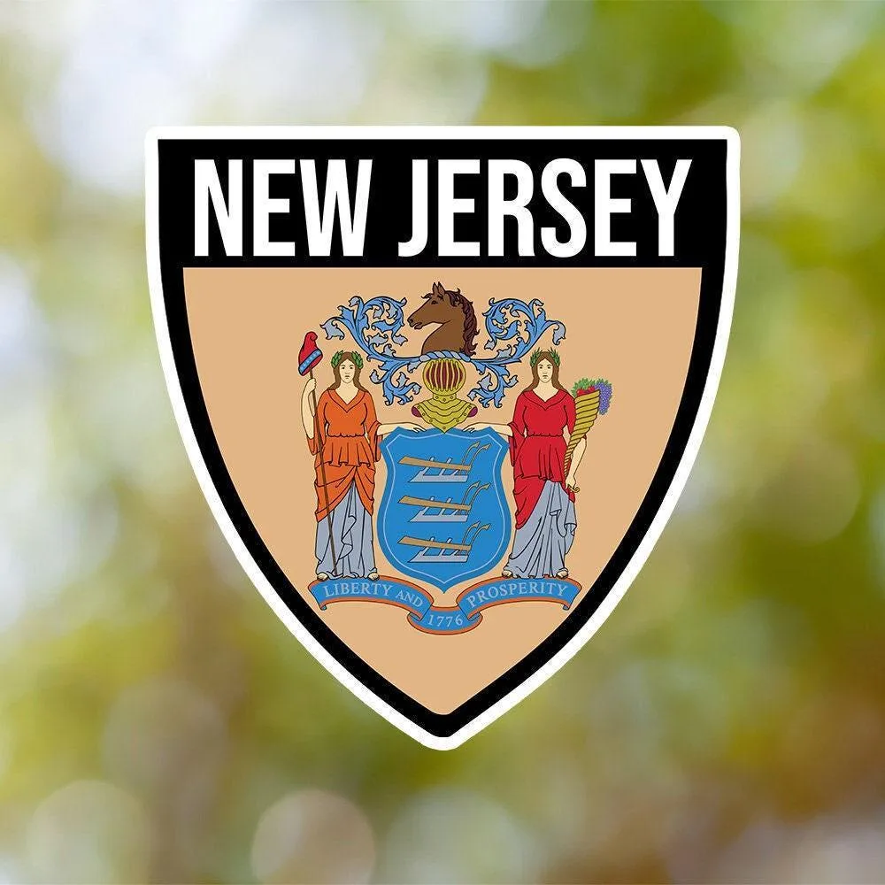New Jersey Shield Sticker