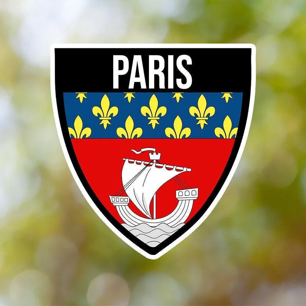Paris Shield Sticker