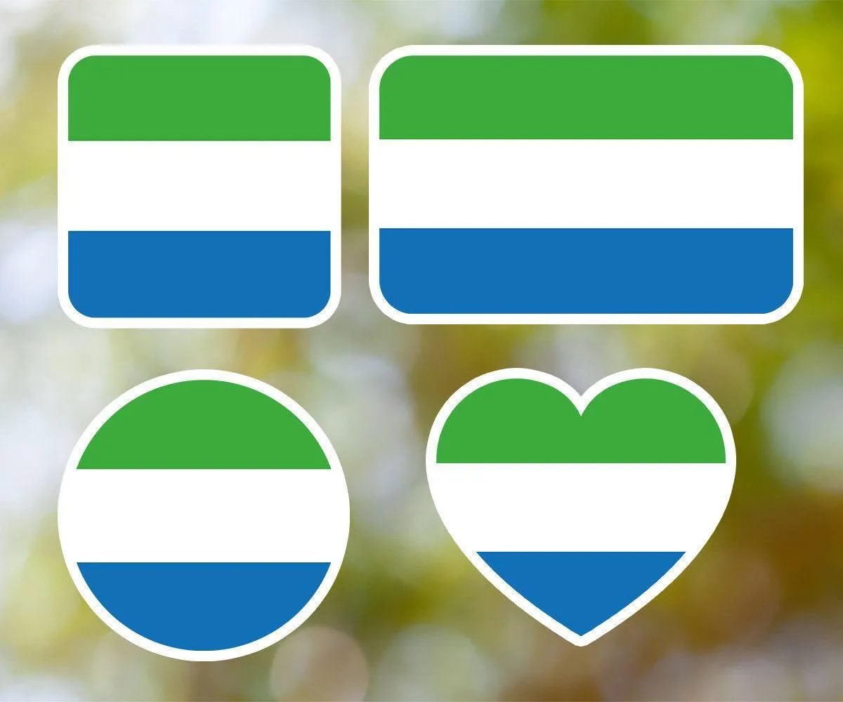 Sierra Leone Geometric Sticker