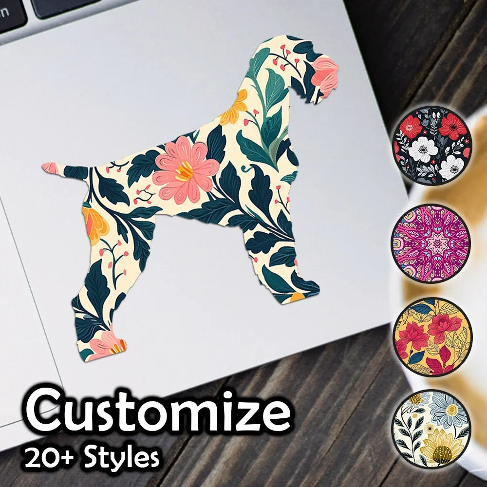 German Wirehaired Pointer Patterned Sticker