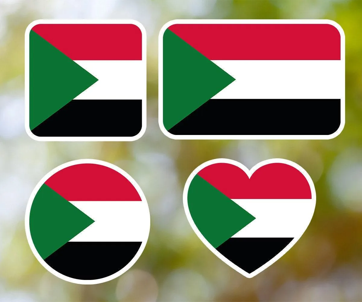 Sudan Geometric Sticker