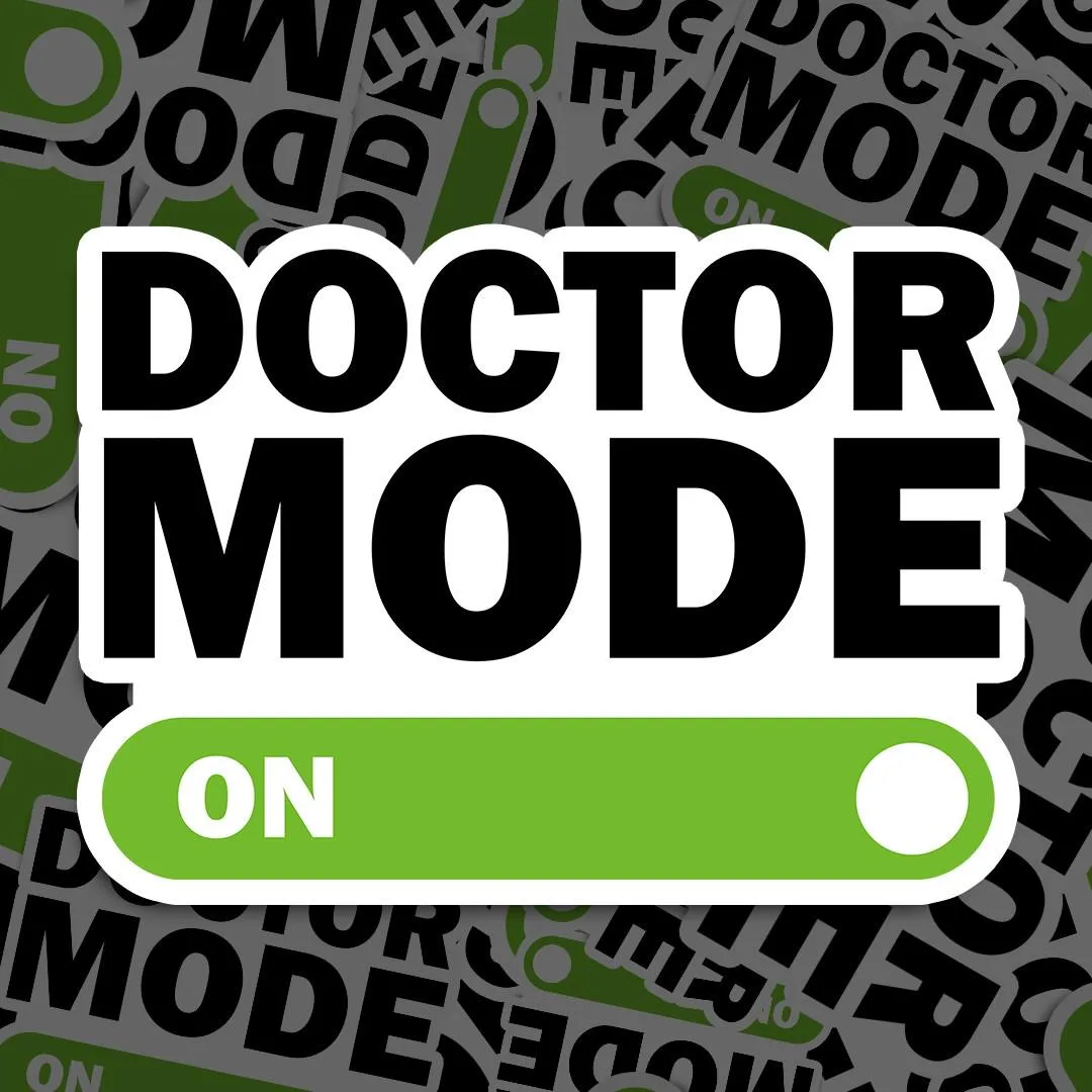 Doctor Mode Sticker