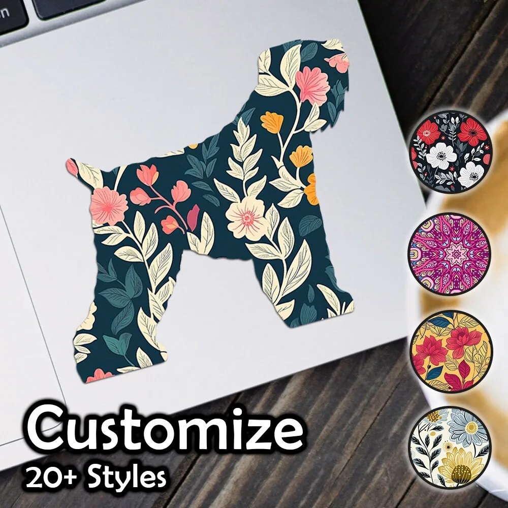 Black Russian Terrier Patterned Sticker