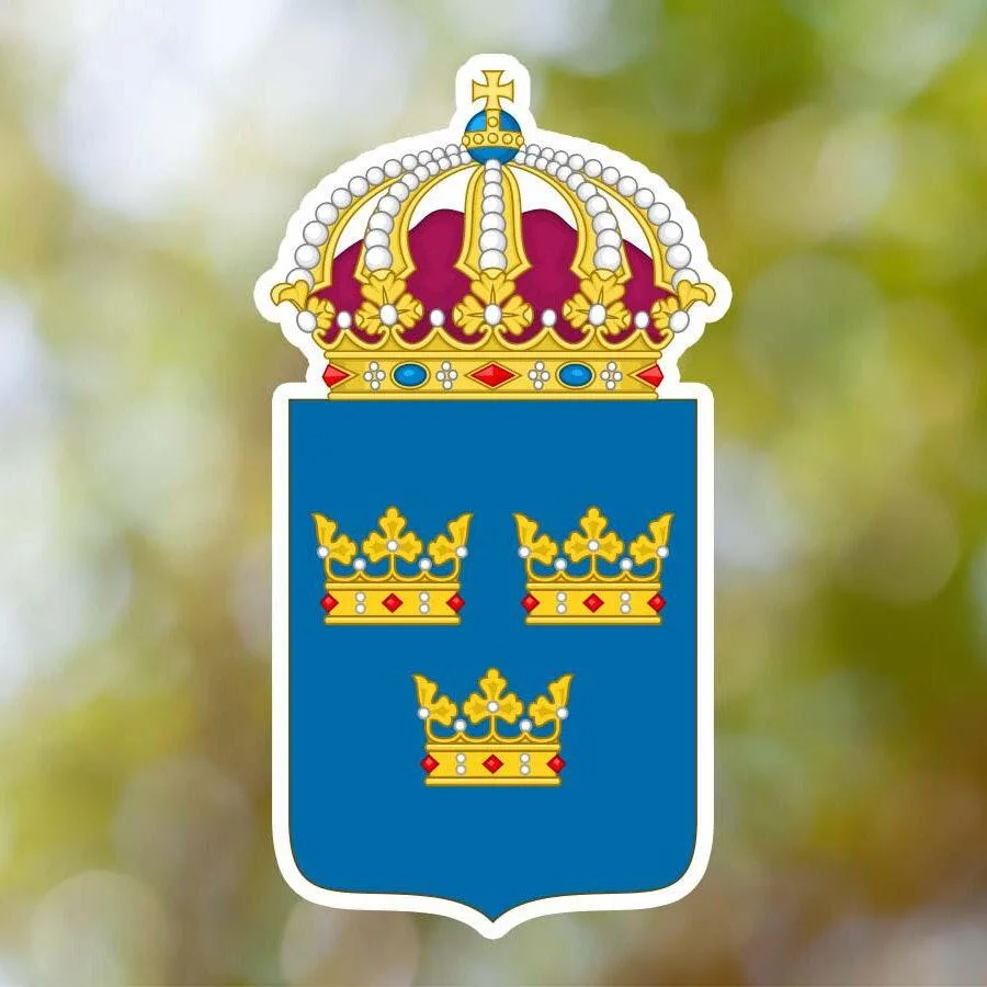 Sweden Coat Of Arms Sticker