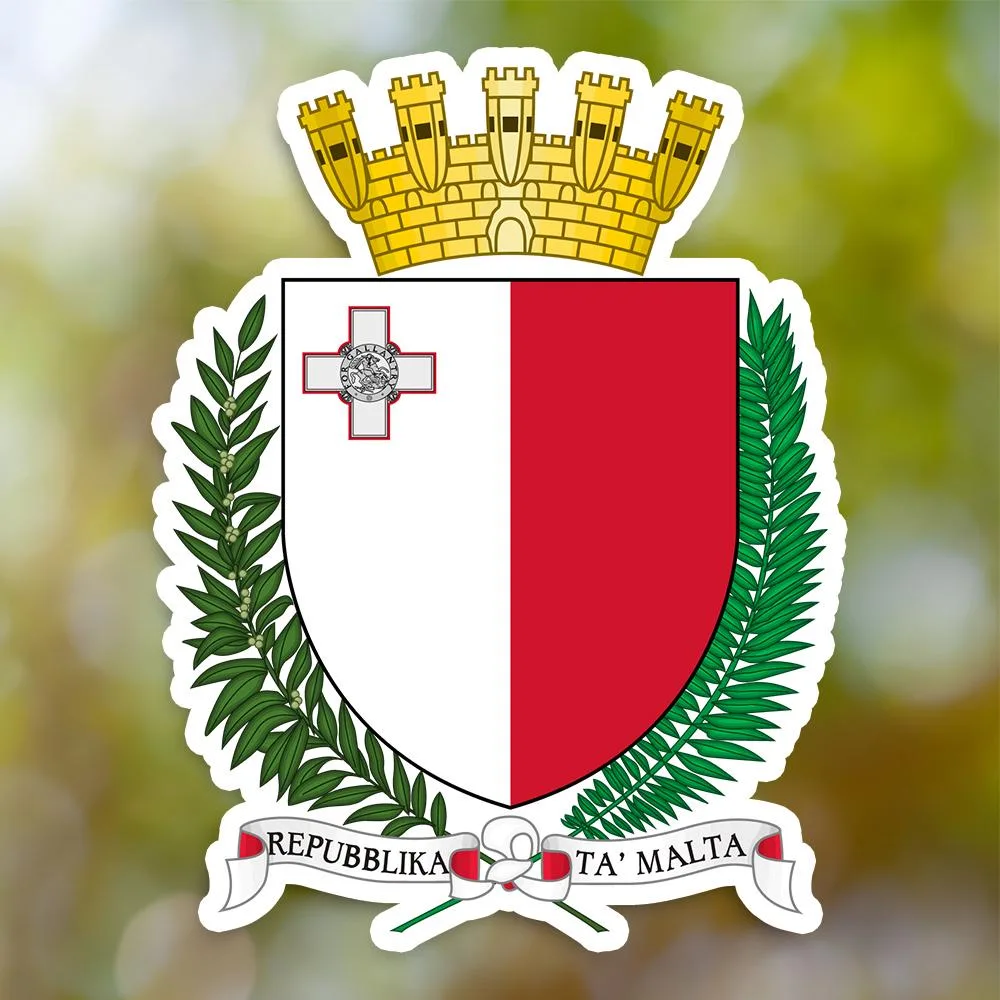 Malta Coat of Arms Sticker