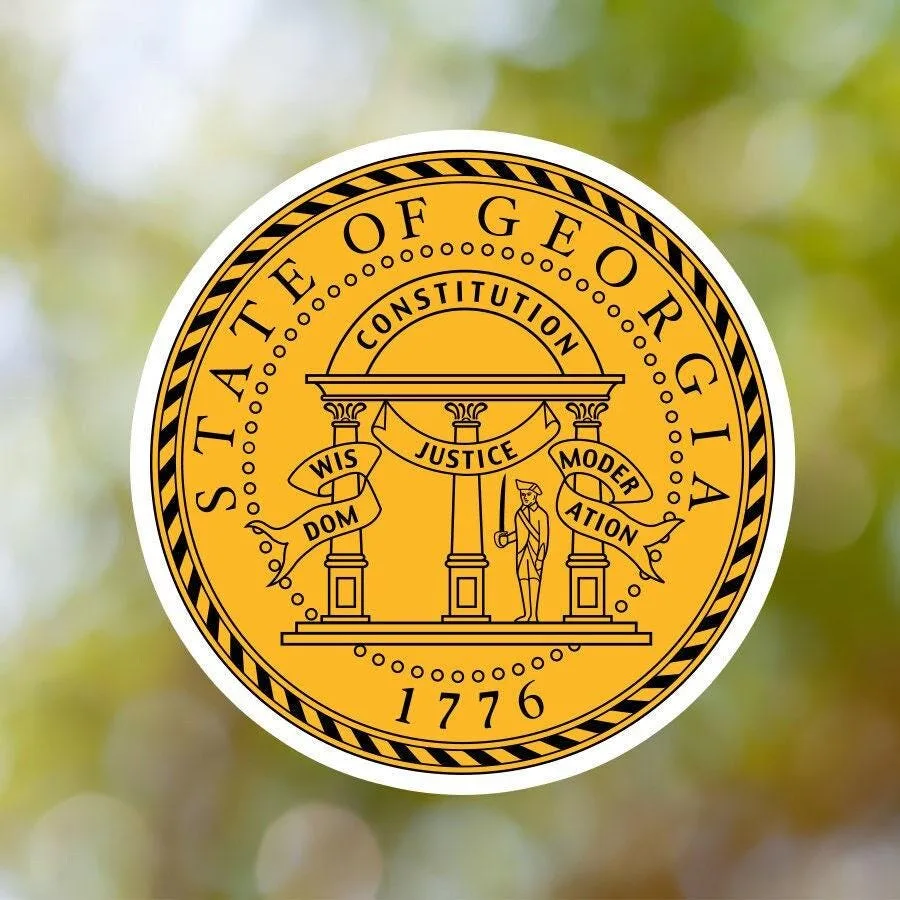 Georgia State Seal Sticker