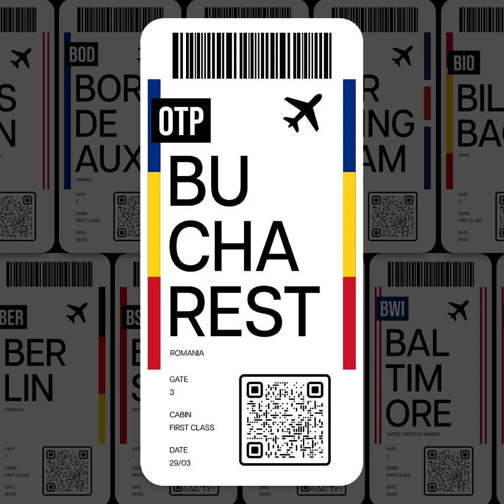 OTP Bucharest Airport Sticker