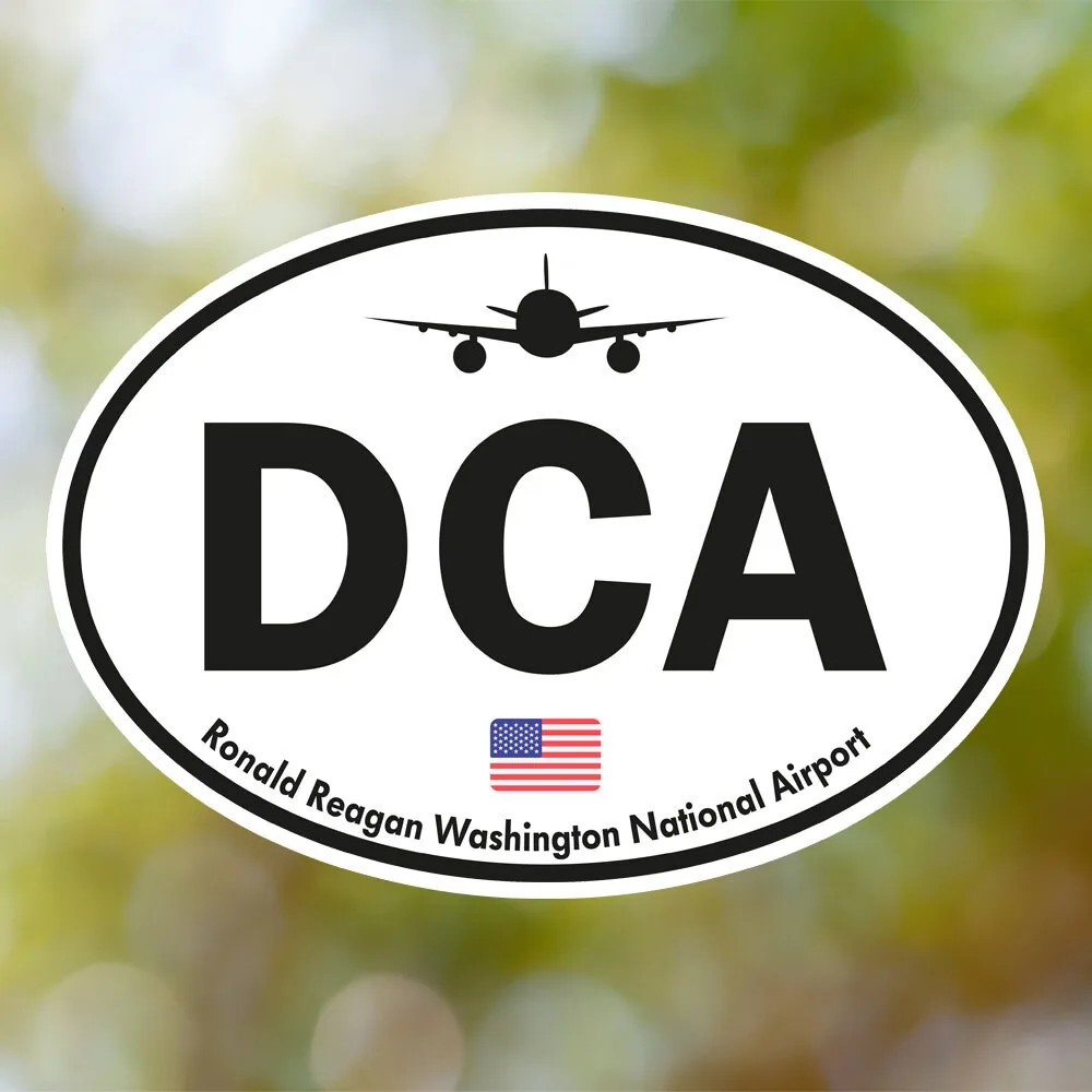 Arlington Airport Sticker (Oval Vintage)