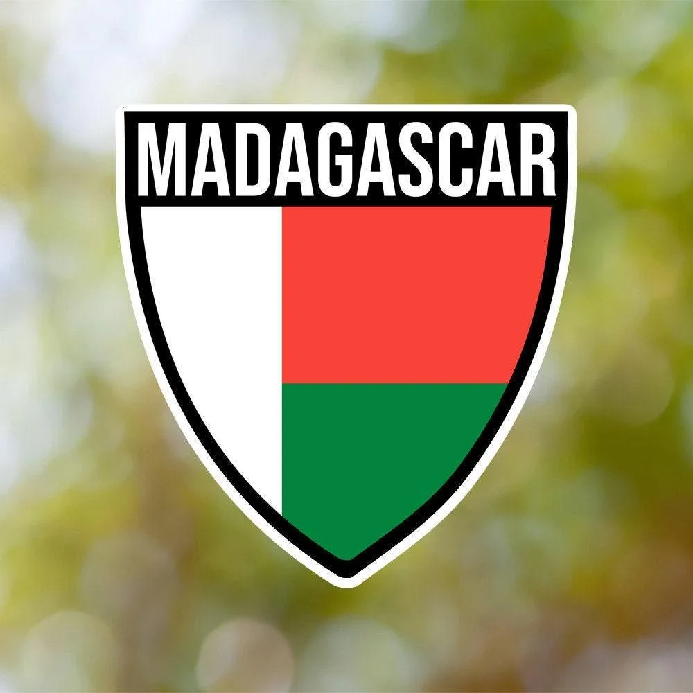 Madagascar Shield Sticker