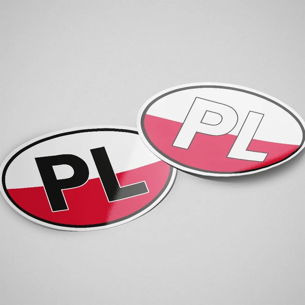 Poland Sticker Oval Flag