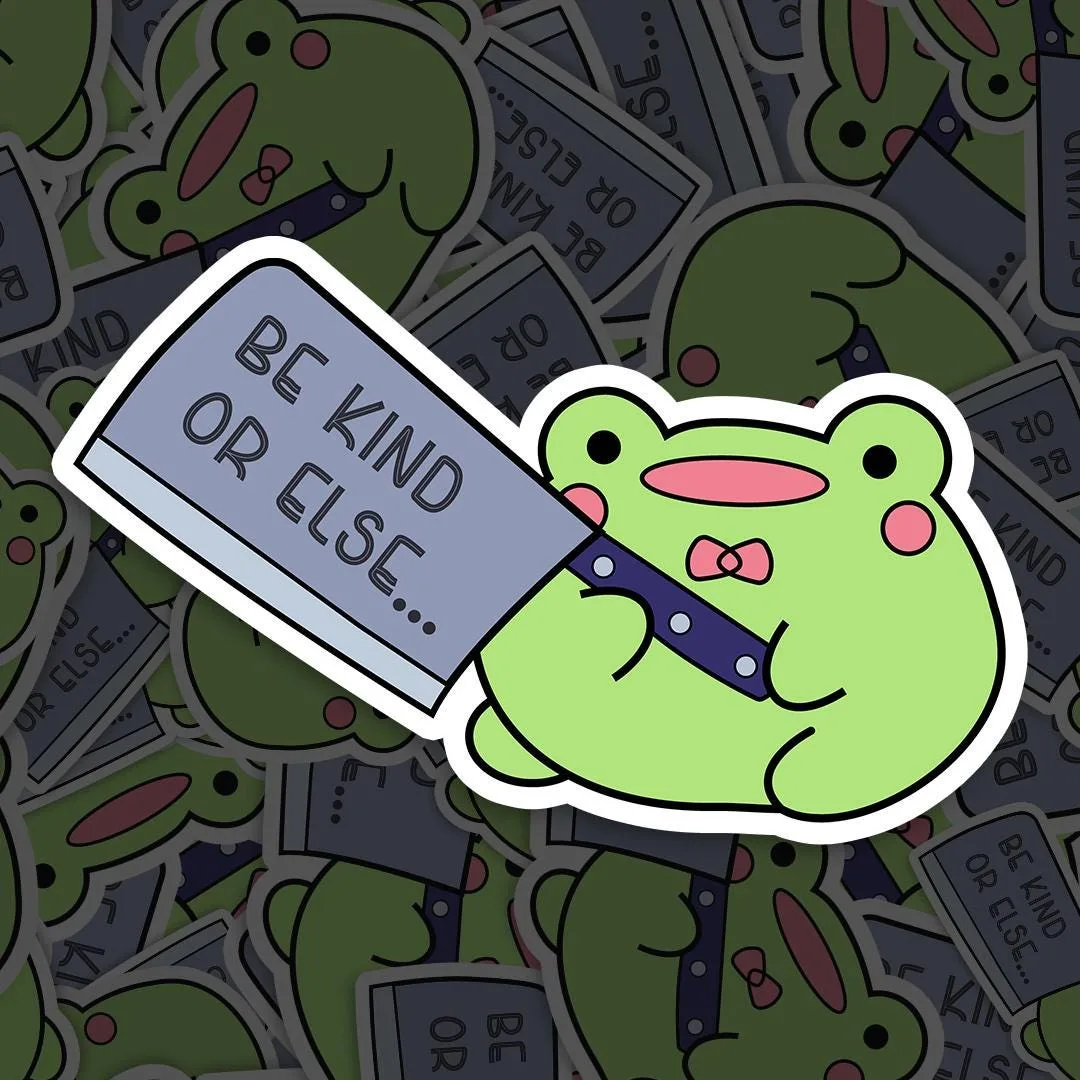 Be Kind Frog Sticker