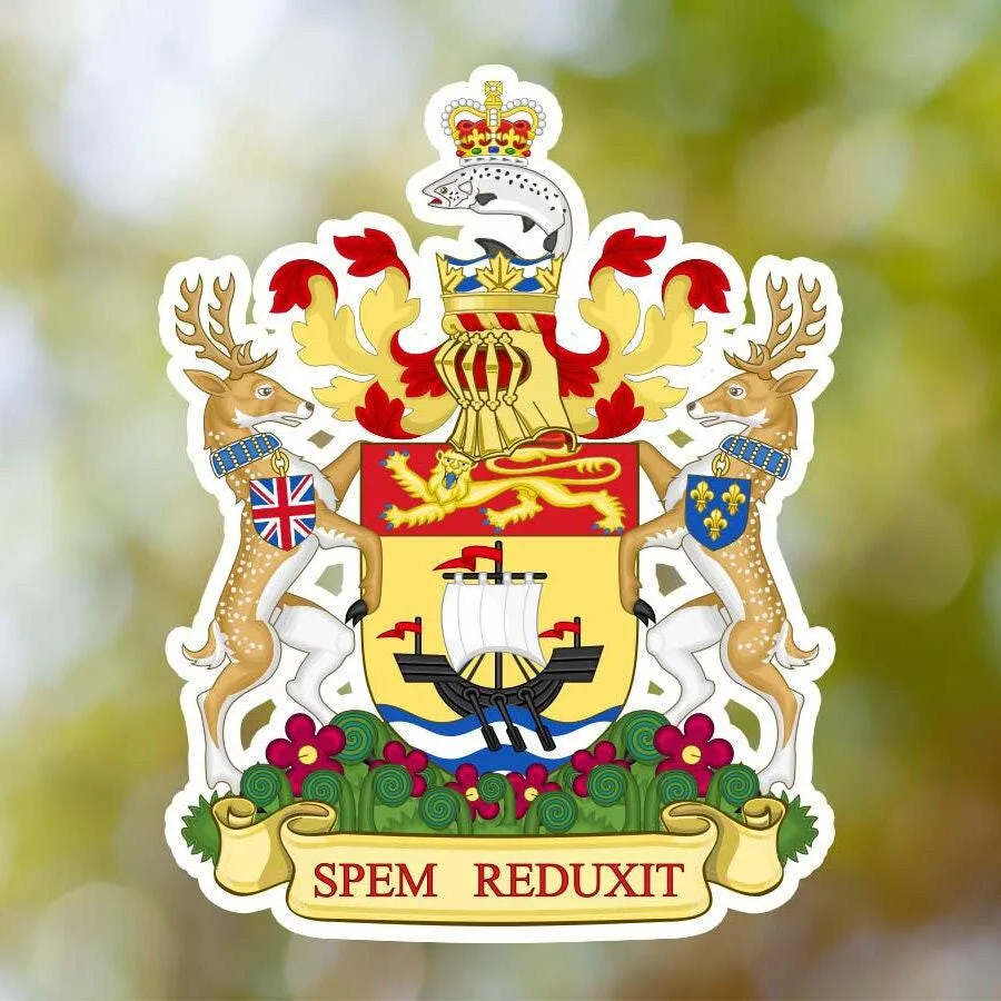 New Brunswick Coat of Arms Sticker