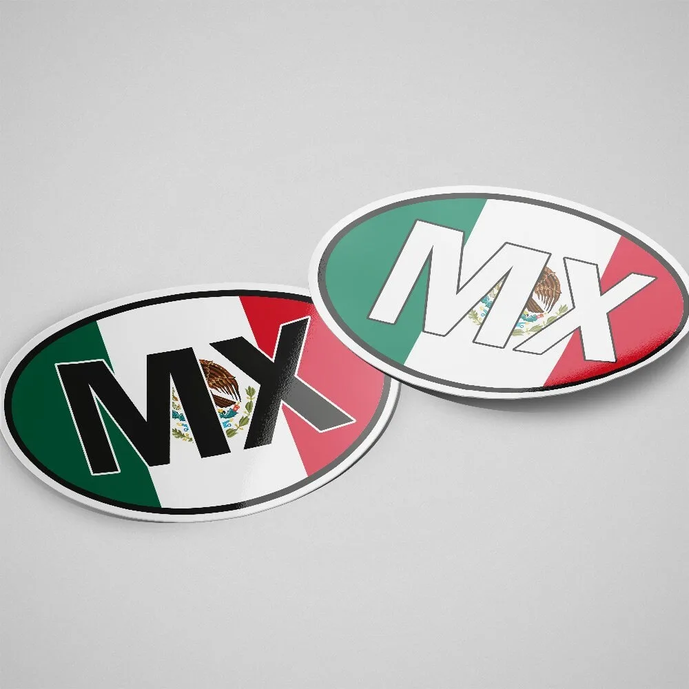 Mexico Sticker Oval Flag