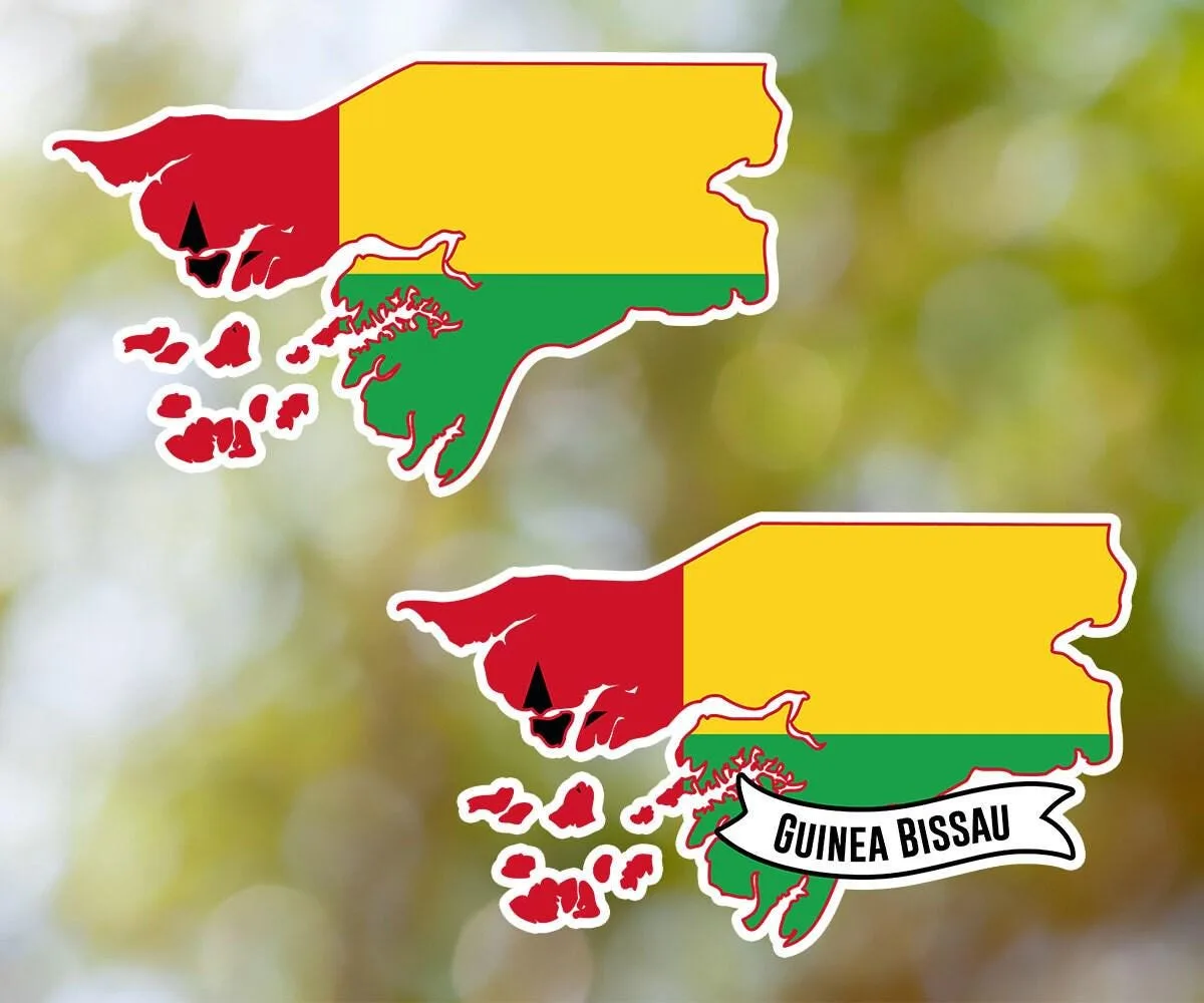Guinea Bissau Country Shaped Sticker