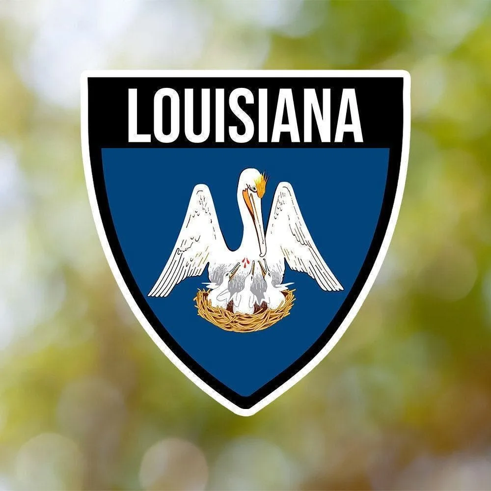 Louisiana Shield Sticker