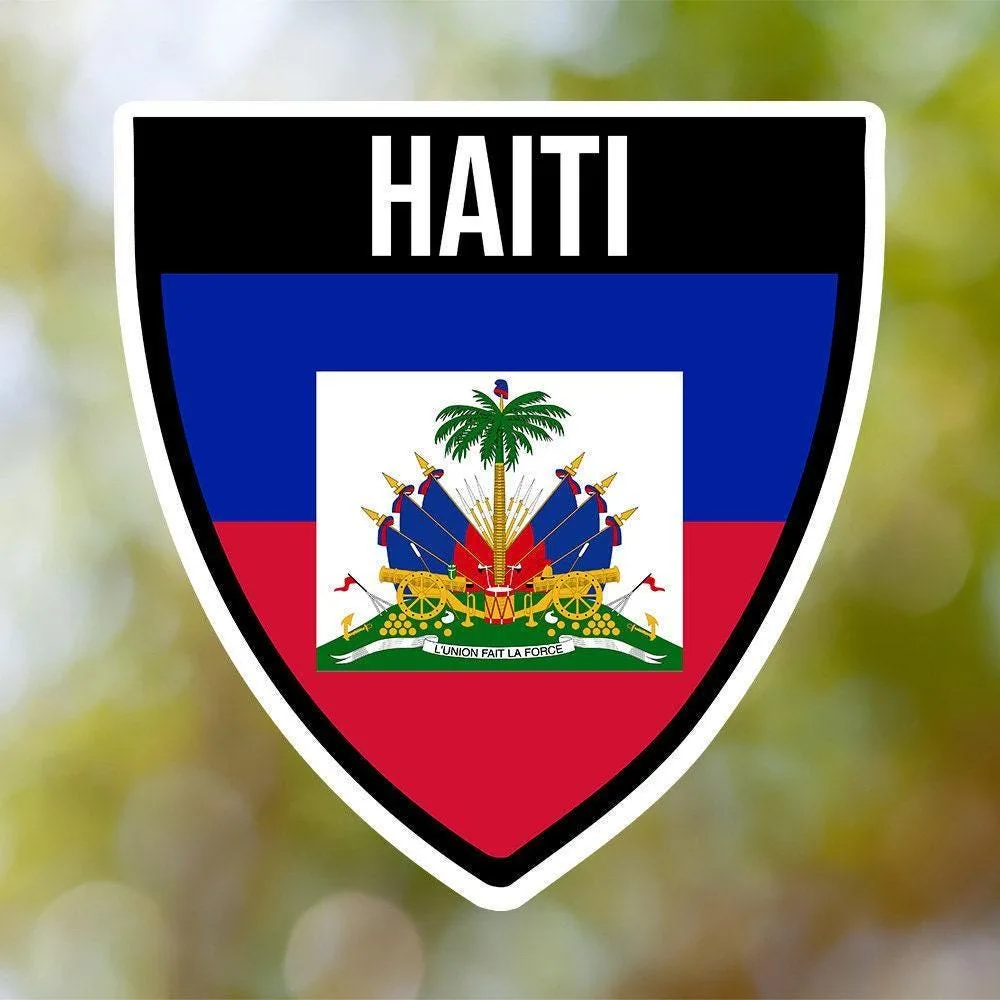 Haiti Shield Sticker