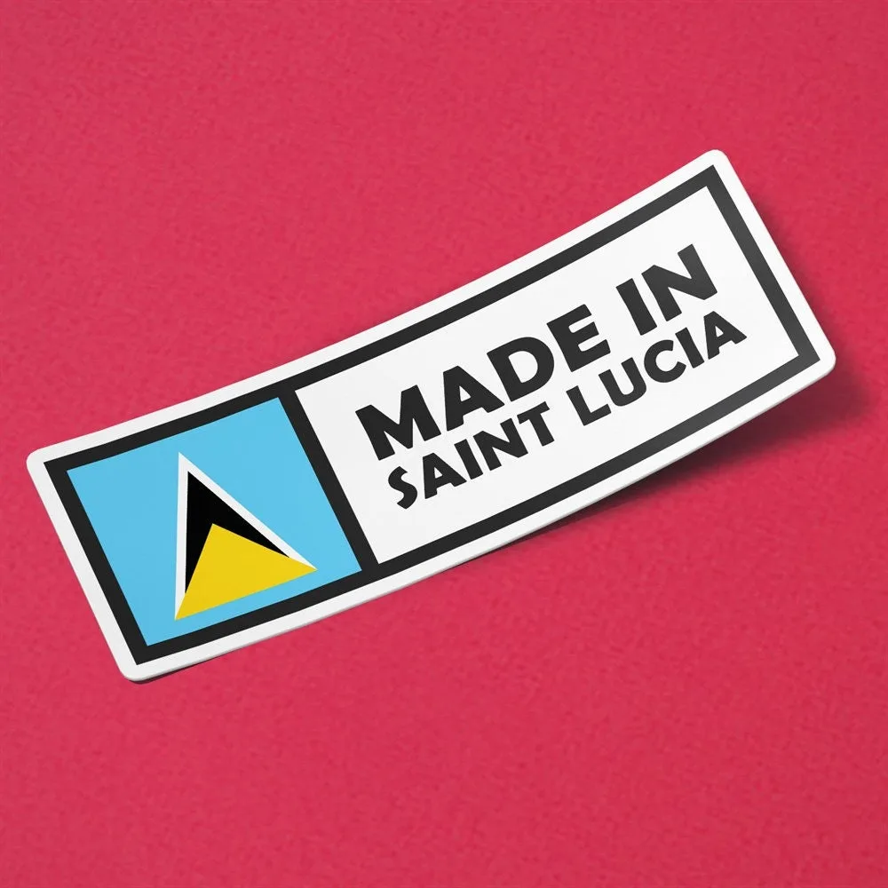 Made in Saint Lucia Sticker