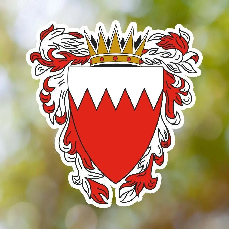 Bahrain Coat of Arms Sticker