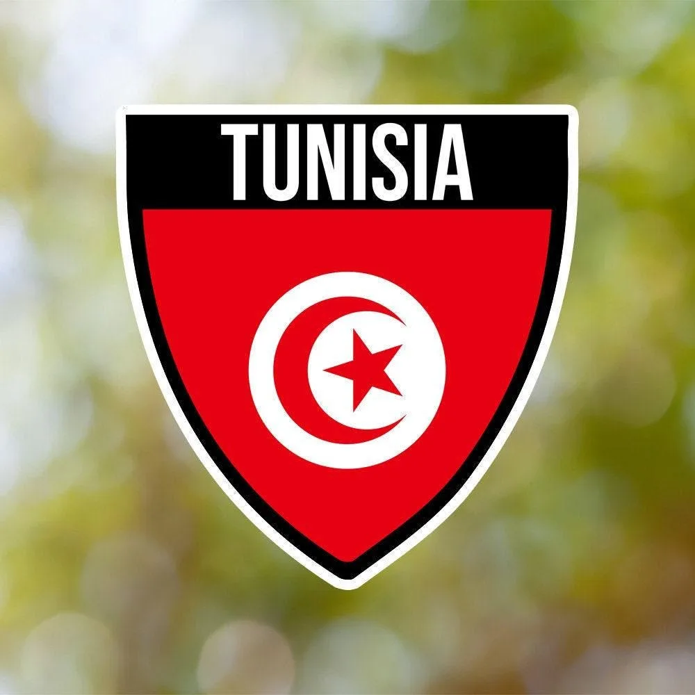 Tunisia Shield Sticker