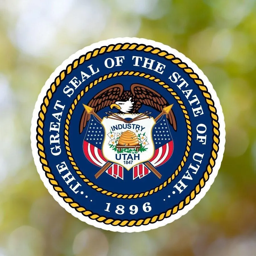 Utah State Seal Sticker