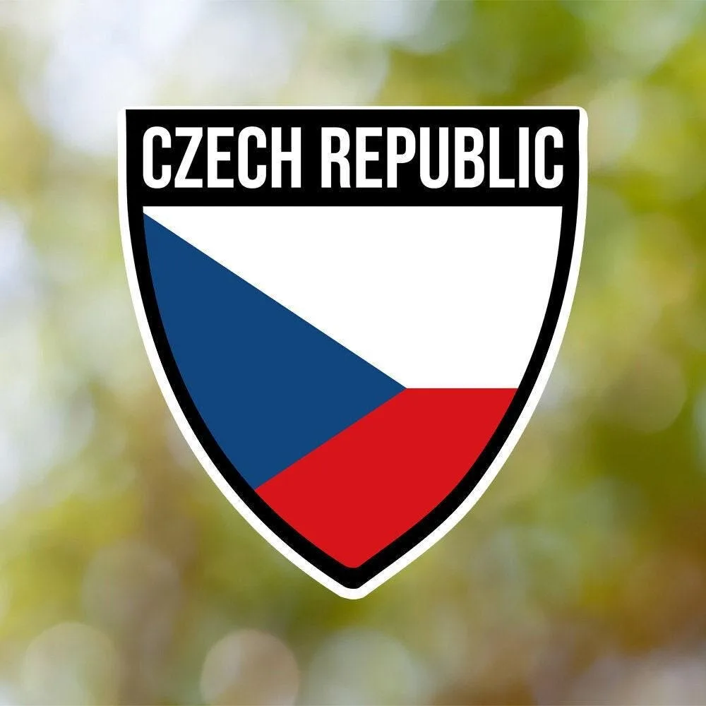 Czech Republic Shield Sticker