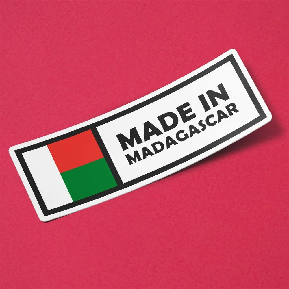 Made in Madagascar Sticker