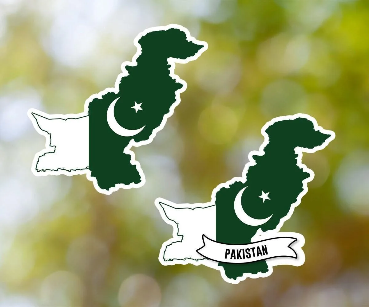 Pakistan Country Shaped Sticker