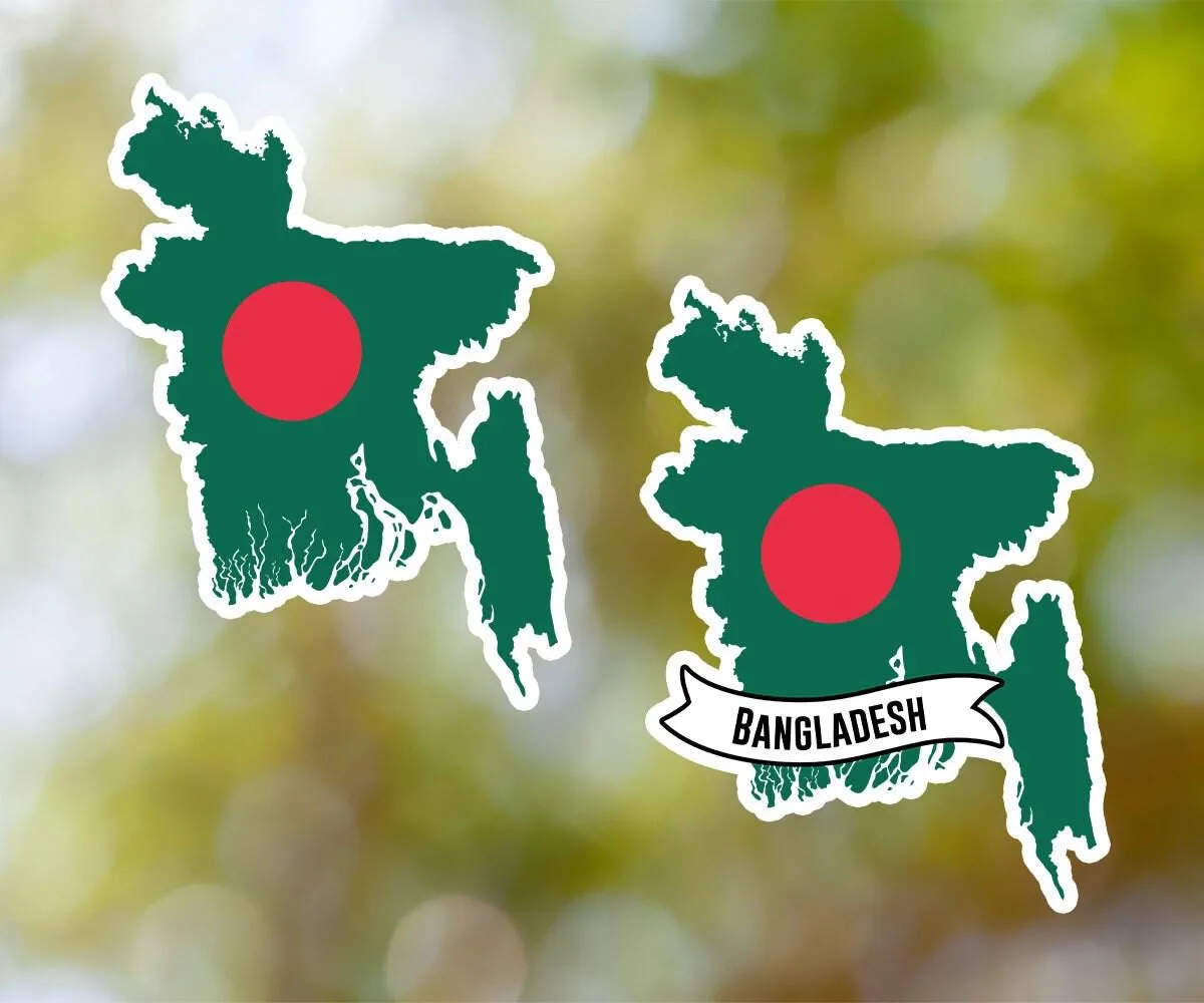 Bangladesh Country Shaped Sticker