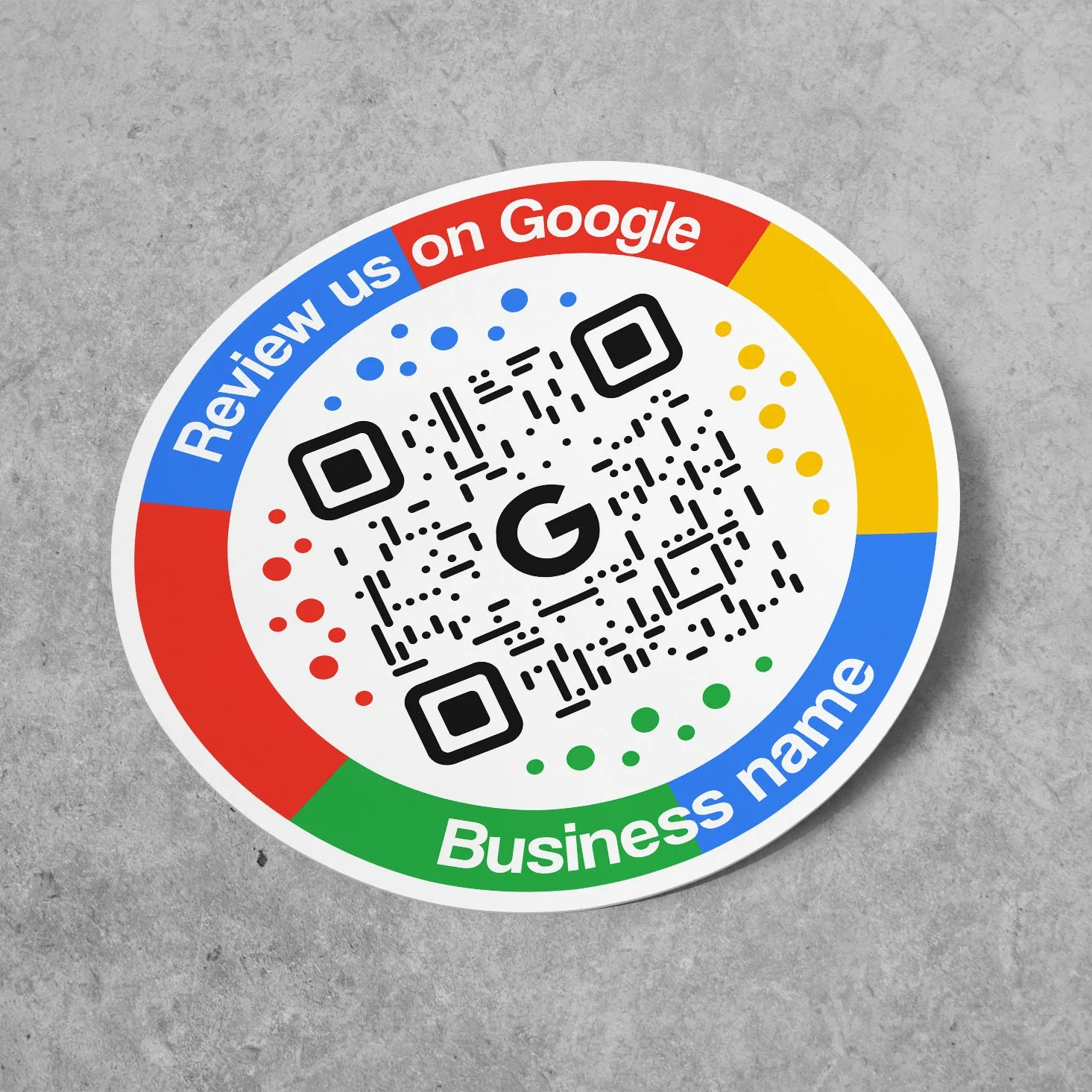 Google Review QR sticker