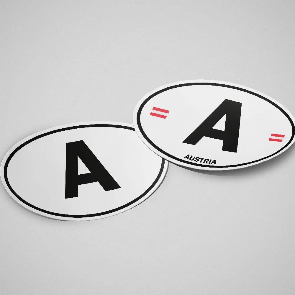 Austria Sticker Oval White