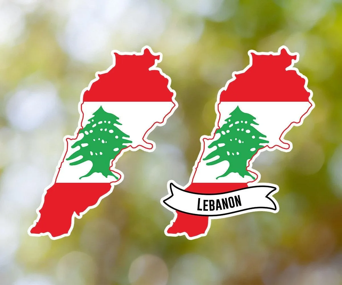 Lebanon Country Shaped Sticker