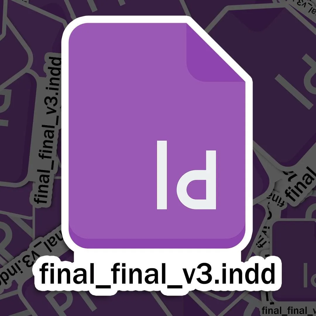 InDesign Final Version Sticker