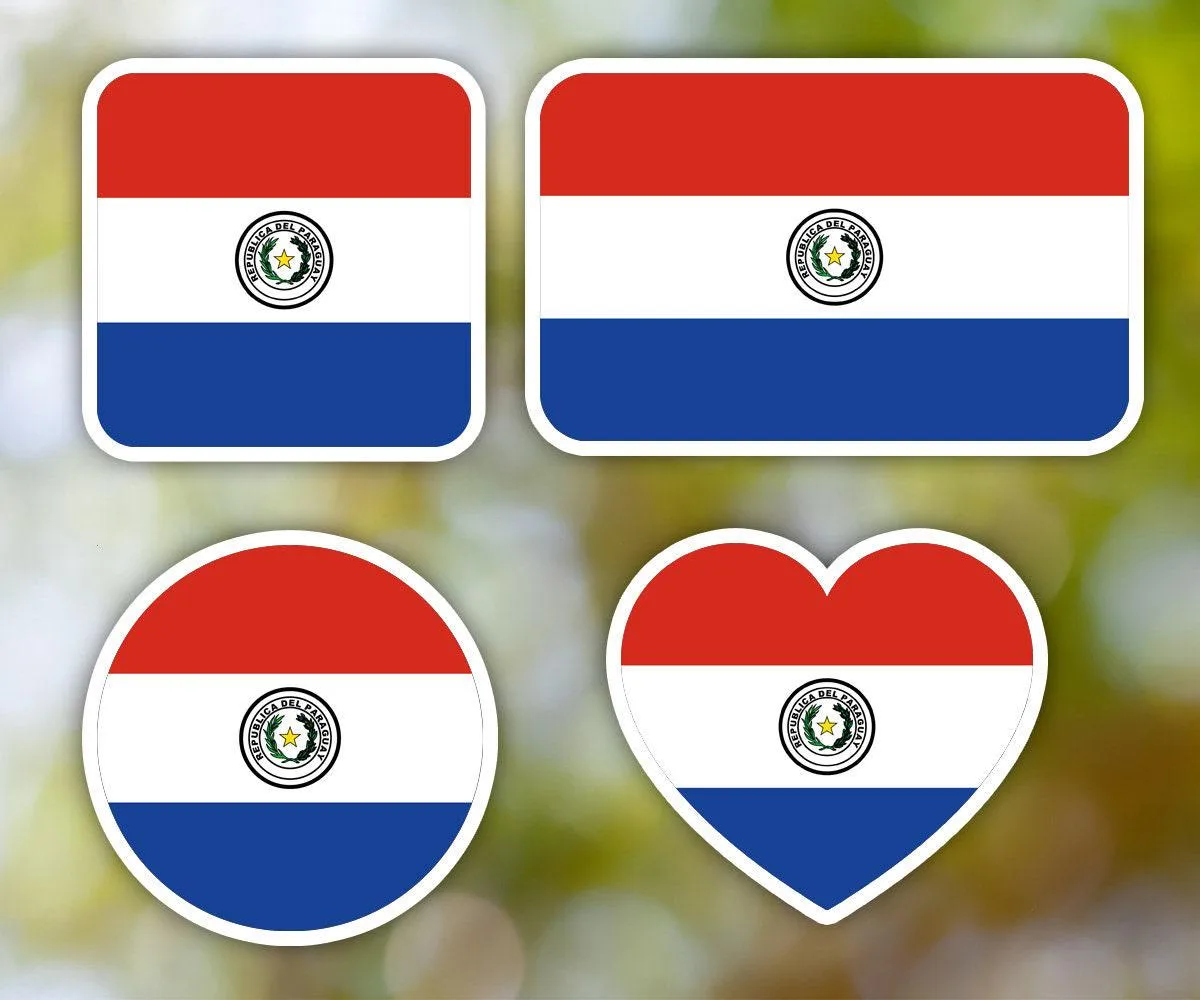 Paraguay Geometric Sticker