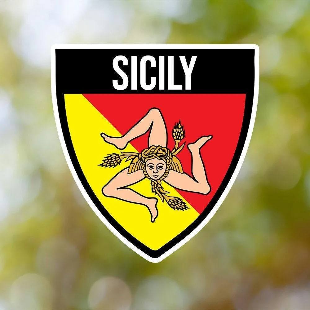 Sicily Shield Sticker